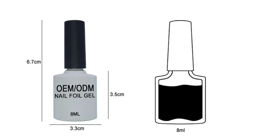 HZ 2021 new arrive complete design sticky transfer foil gel nail gel polish for nail art decoration