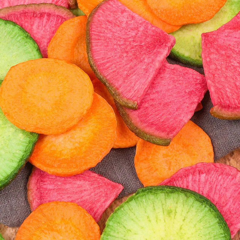 GT 250g Mixed Radish Crisp Three Color Dried radish Crisp green radish chips Dried vegetable Chips