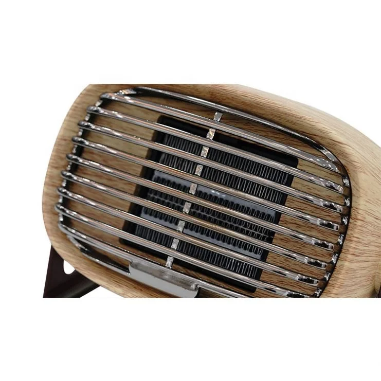 500W Bedroom Living Room Portable Desktop Mini Wooden Electric Heater Overheat Protection