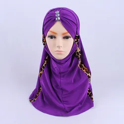 A 281 Hot Sale Lady Scarf Head Wraps Shawls Arab Turban Hats Elastic Ethnic Scarves Veil Muslim Women Splicing Hijab