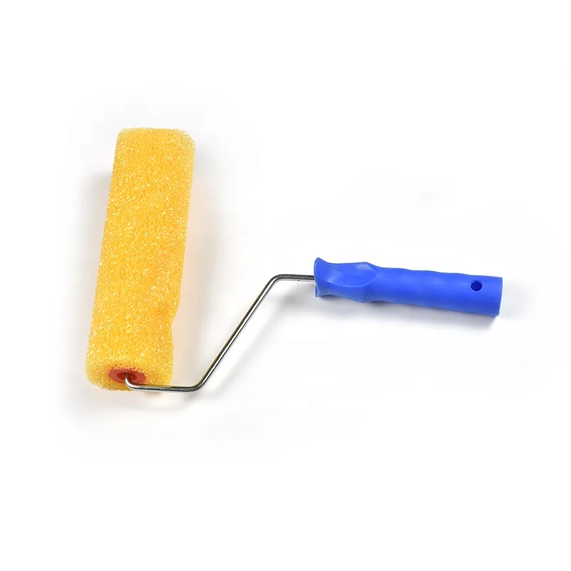 9 inch Paint Roller Brush with plastic handle Sponge Brush  Foam Brush