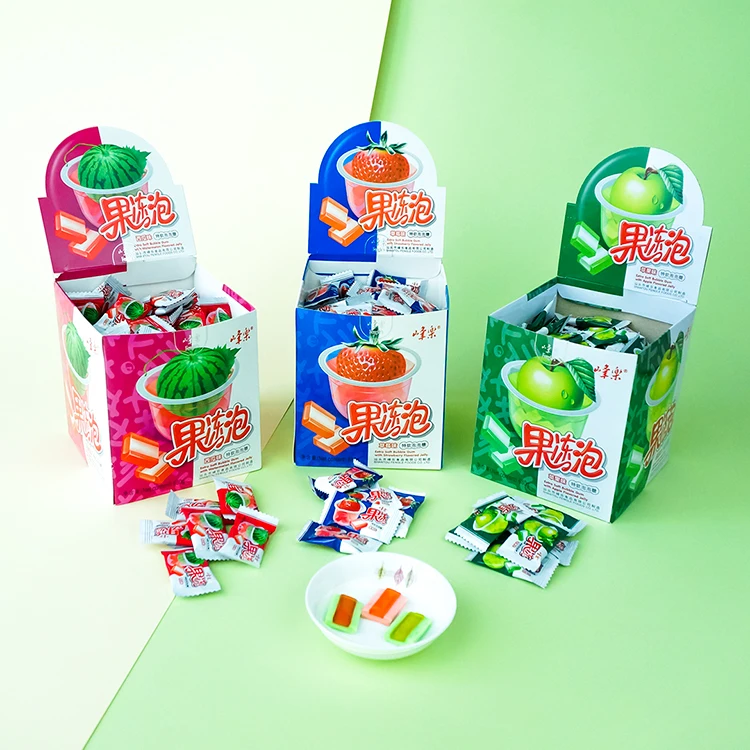 Exotic Snacks Strawberry Flavored Chewing Gums Sweet Fruit Bubble Gum Jelly Candies Special Gummy Dulces