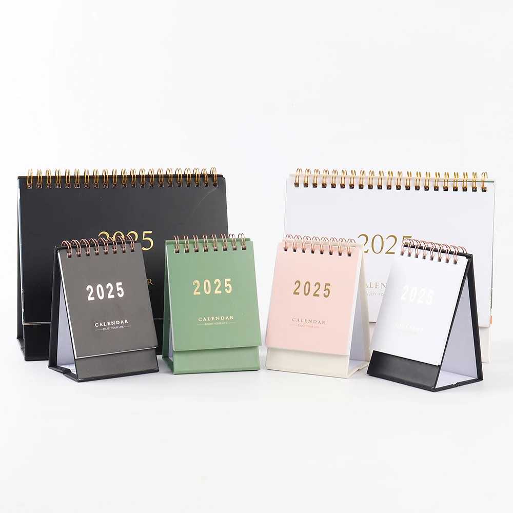 2025 Desktop Month Calendar Decorative Desktop Calendar 2025 Mini Calendar With Pocket And Sticky Note Custom Printing Service