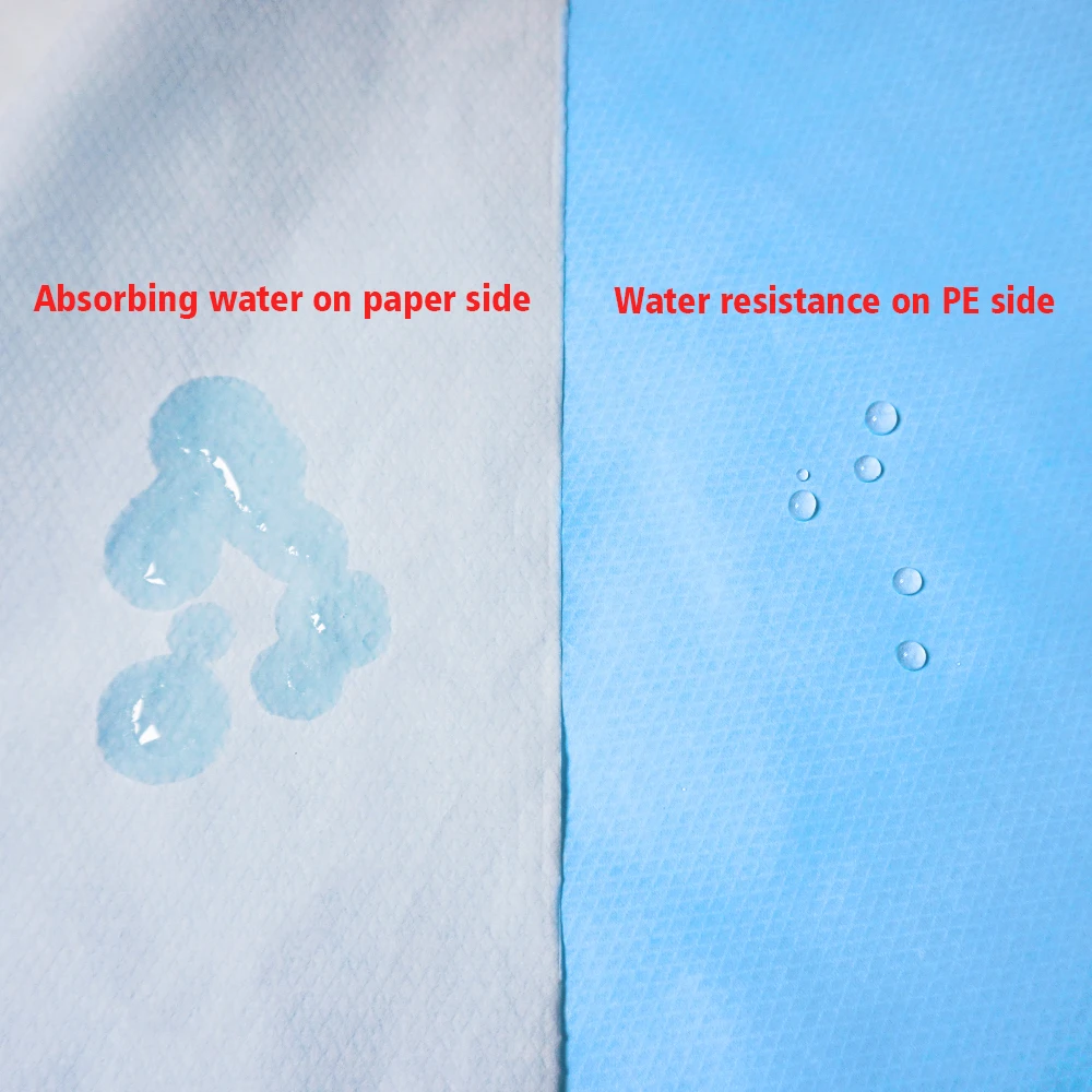 Hot Sale medical disposable premium 1 ply tissue poly waterproof Paper Film drape bed sheet for couch doecification