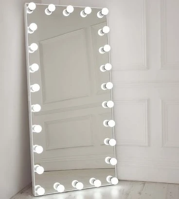 2020 Home Decor Full Length Large Dressing Room Mirror Standing Hollywood Makeup Vanity Mirror With Bulbs