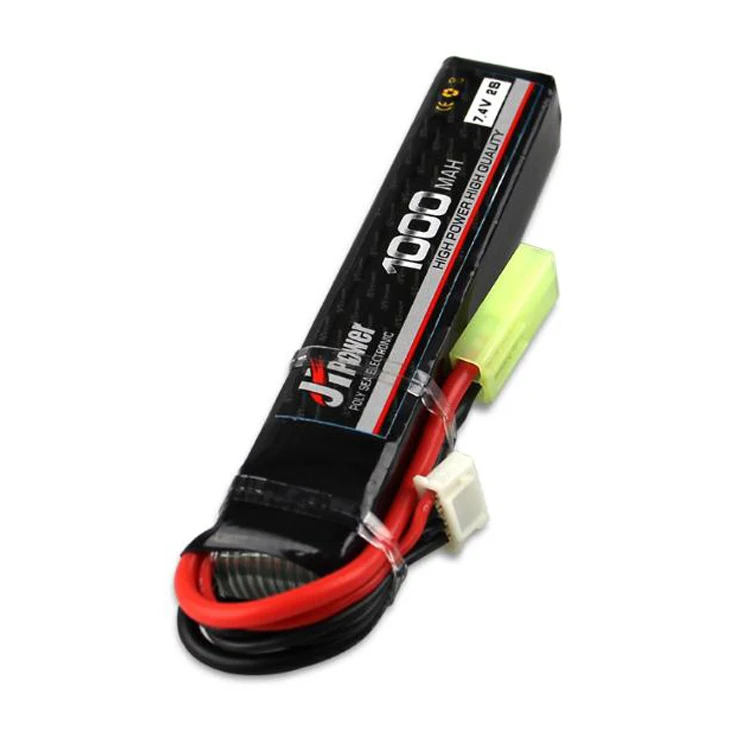20C 30C 1000mAh 7.4V 11.1V Li-polymer Lipo Battery With Small Tamiya Connector for Airsoft Gun Rc Toys Use LiCoO2 Material