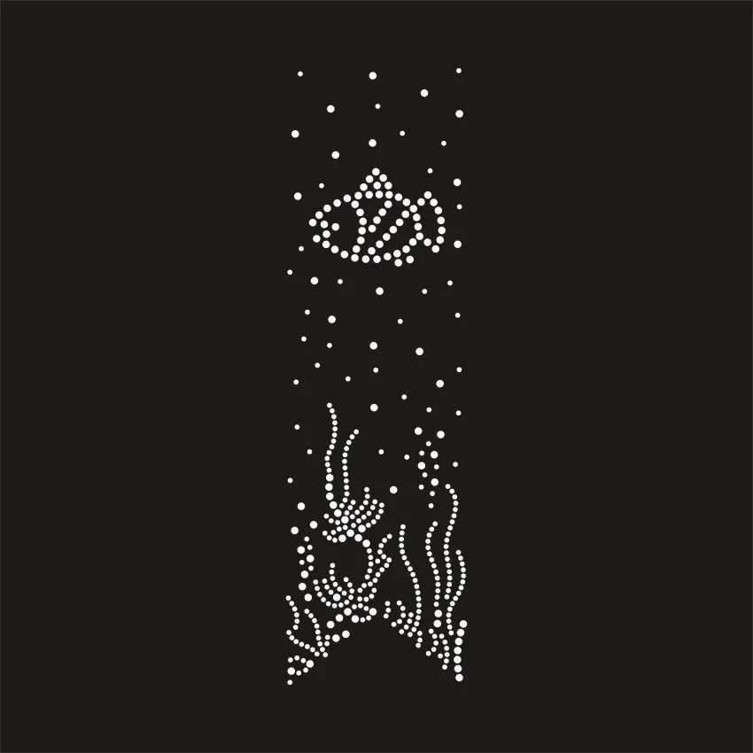 Aprise - Bling Iron On Random Cheer Bow Strip Rhinestone Transfer Hotfix Trim Appliques