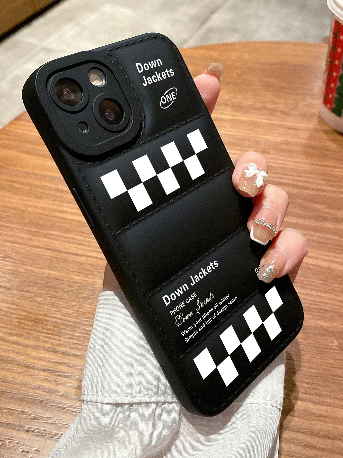 Winter New Down Jacket Series Mobile Phone Case Anti Fall Protective Case For iphone13