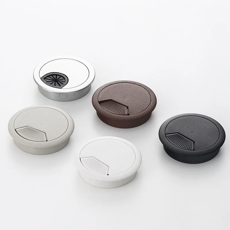 Hot Selling Plastic Round Wire Box Cable Management Box Conference Desk Table Cable Management Office Furniture Plastic Grommet