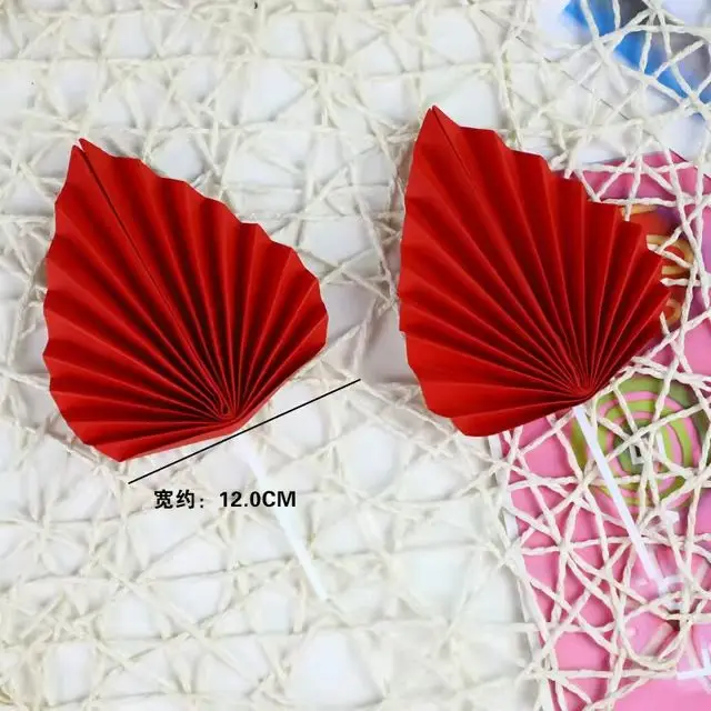 Arts and crafts paper fan color paper fan high -grade art