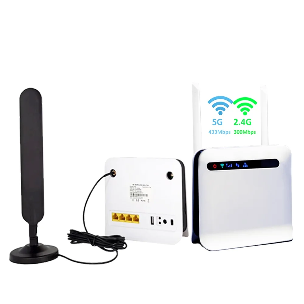 CP93 Pro Indoor Outdoor Mobile Wifi Router 5g Gigabit Ethernet Port 4g Wireless CPE Router With External Antenna Sim Slot