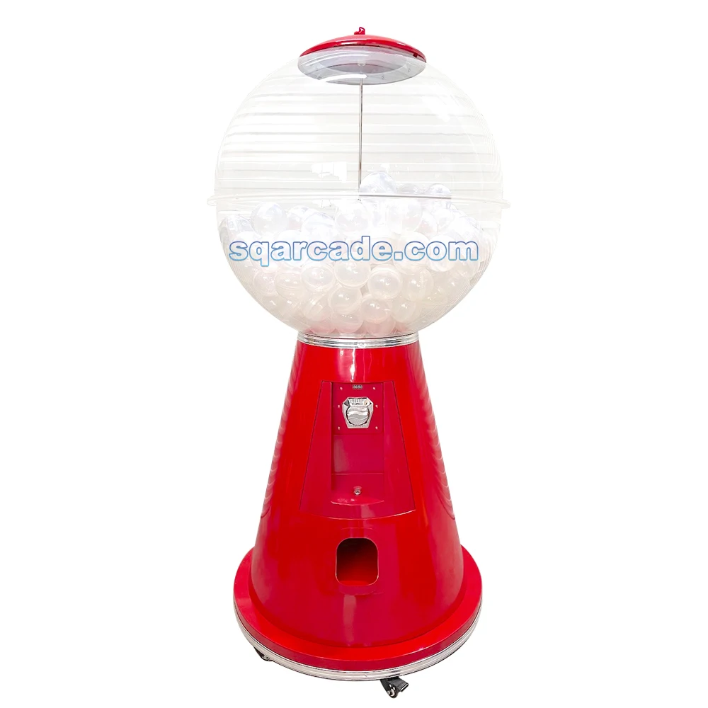 Custom coin operated arcade game big egg twisting giant hair capsule gashapon claw toy gumball vending machine