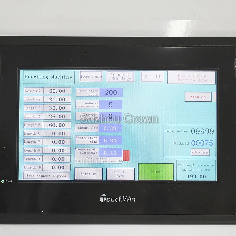 ultrasonic garment label cutting and hole punching machine