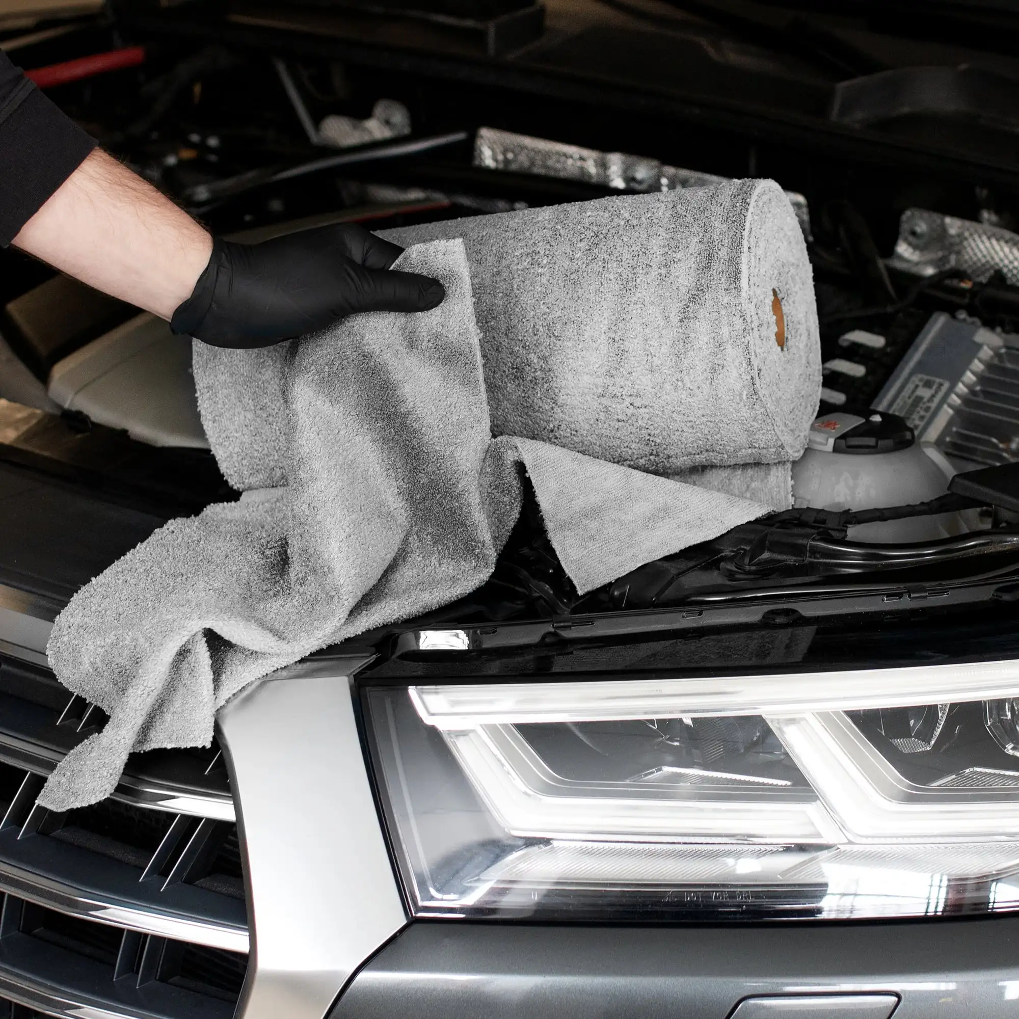 Customised Cleaning Cloths Car Wash Towel 50/75/100 Pack Tear Away Towels 30x30 cm Microfiber Cleaning Cloth Roll