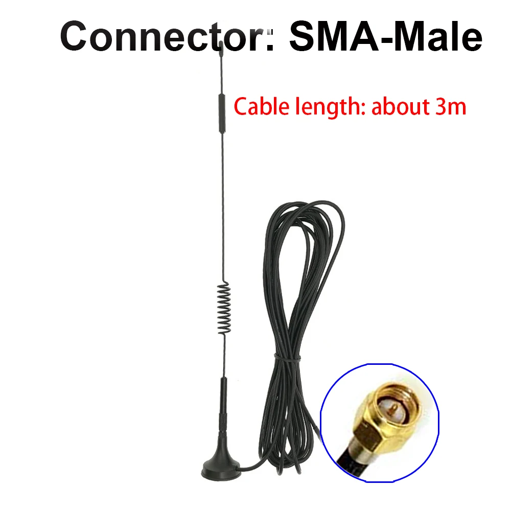 Hot selling wholesale 700-2700MHz 12dBi 2G 3G 4G LTE magnetic antenna TS9 male connector SMA GSM external router antenna