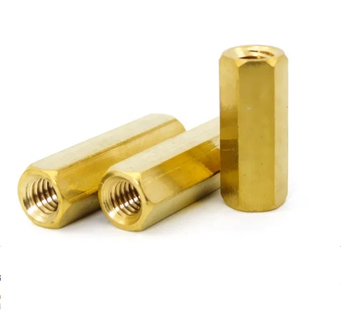 M5*12mm Brass Copper Female To Female Hex Standoff threaded PCB Spacer Hexagon Nut