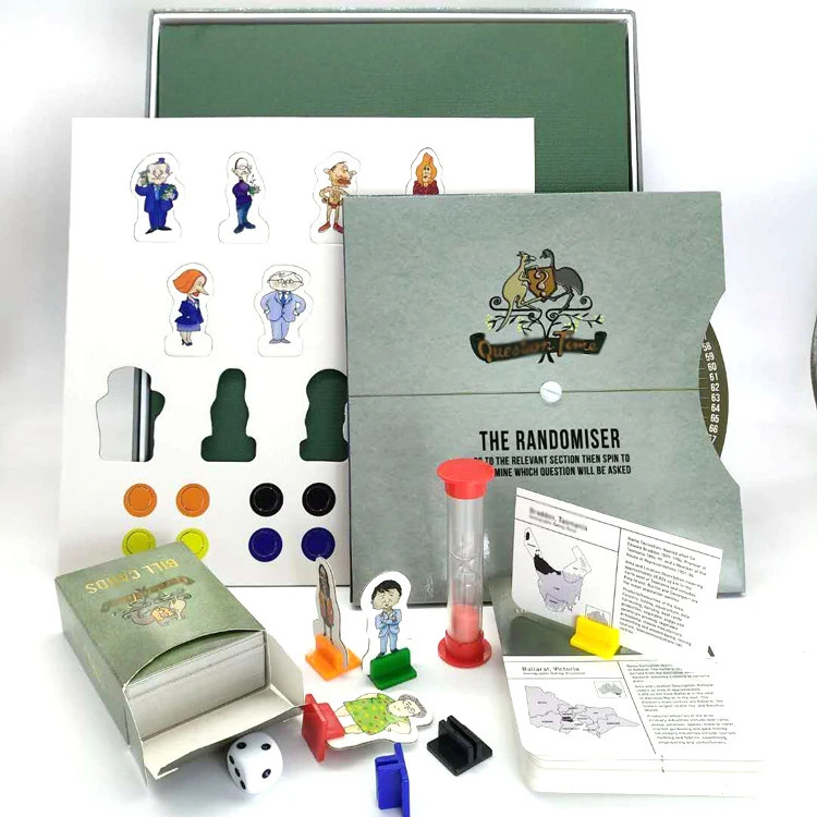 Board game maker custom family arabic board game ludo game with cards,spinner and other accessories