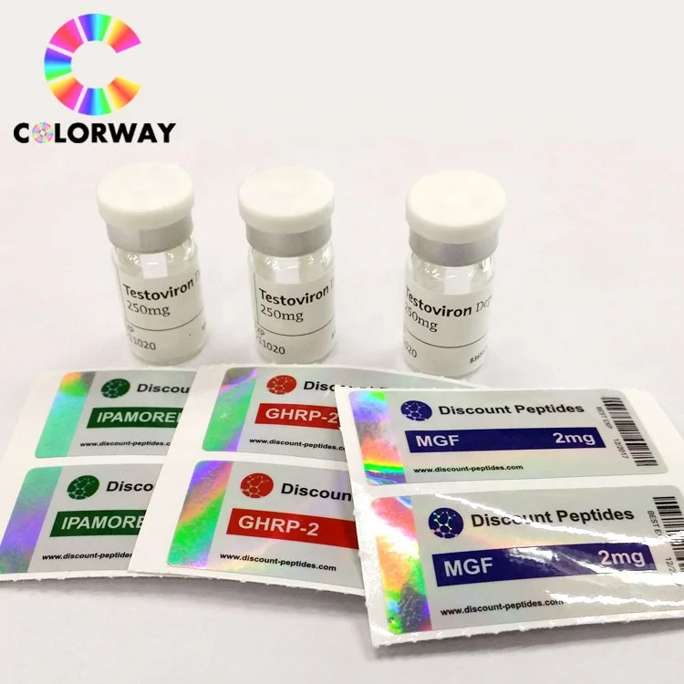 custom sterile pharmaceutical use steroids 2ml 5ml 10ml hologram vial labels and box pill oral steroids injection