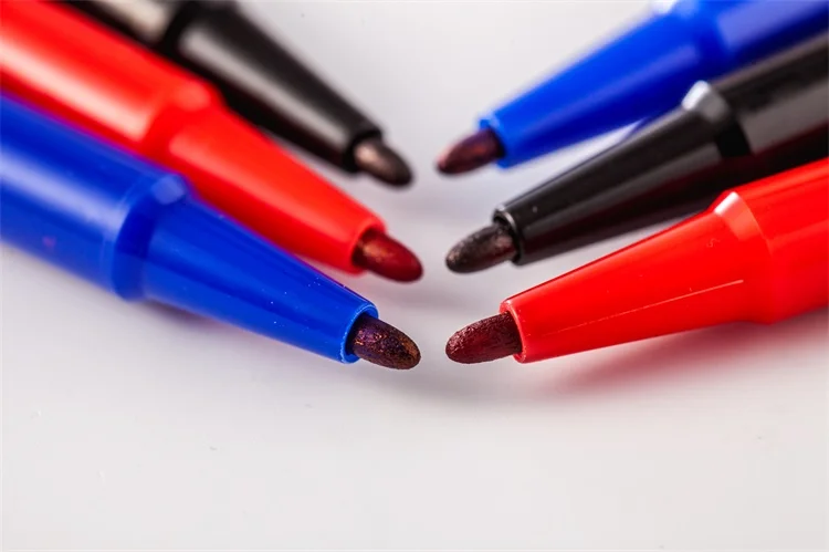 
black blue color Sketch artist double dual tip permanent marker pen 
