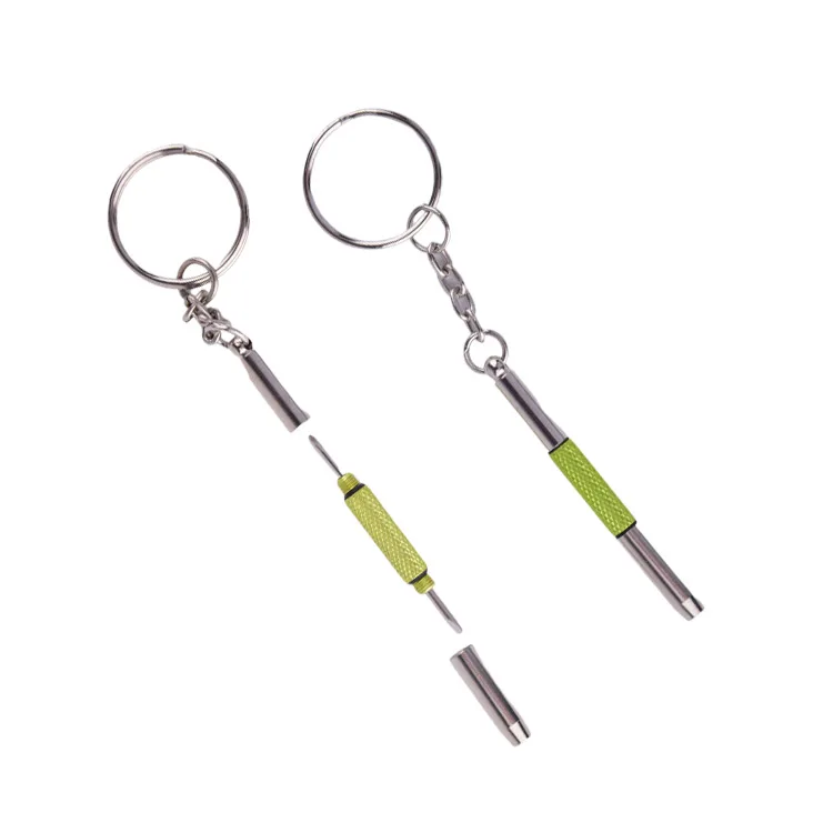 New Eyeglass Screwdriver 3 In1 Sunglass Watch Repair Kit With Keychain Portable Mini Screwdriver Hand Tools