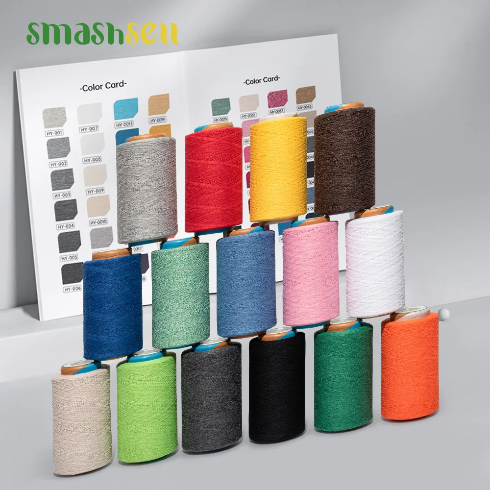 Smashsell Cones Of  Crotcheting Yarns Latex Overlocking Yarn Pima Cotton Blend Yarn