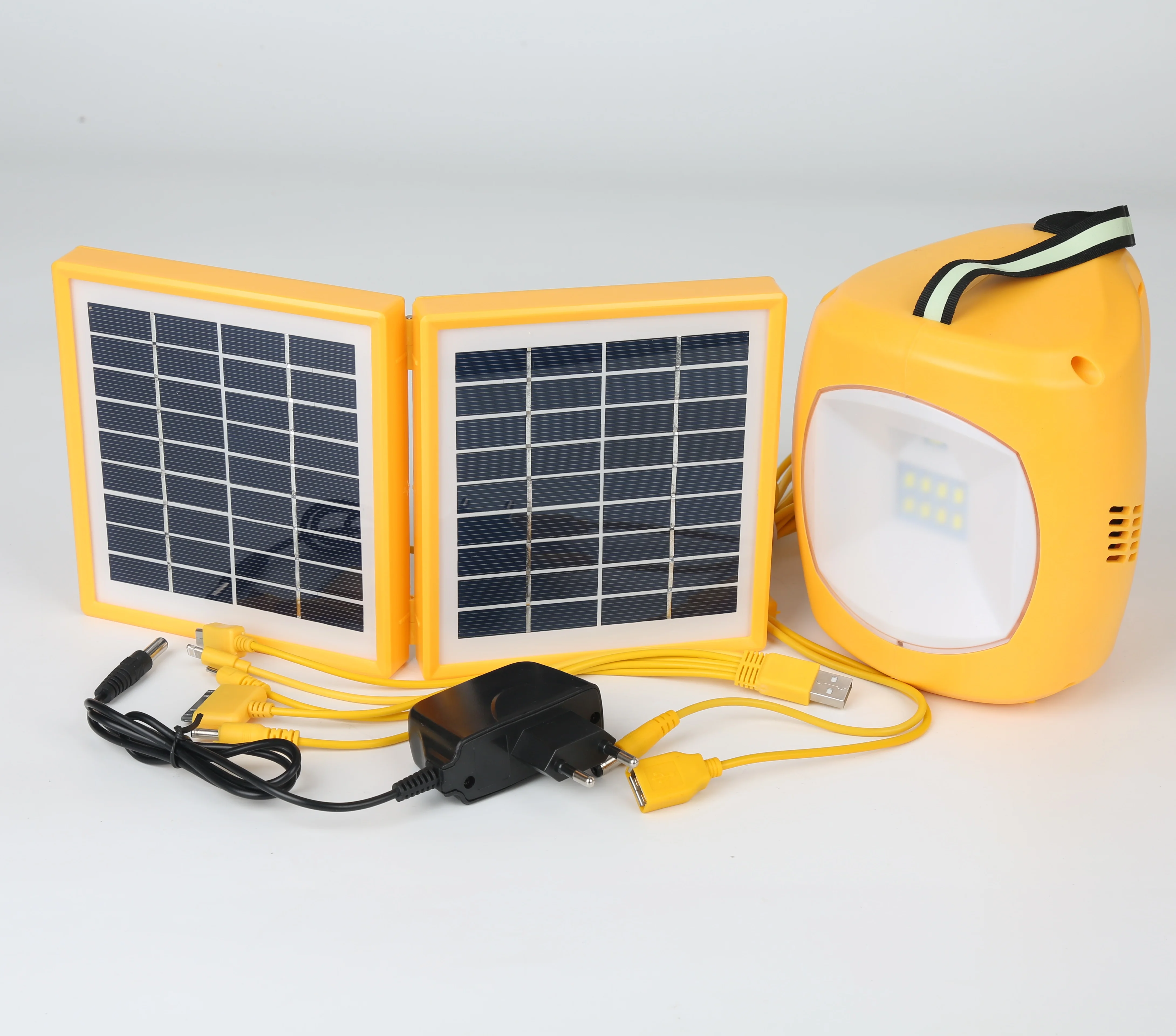 HOT sale Solar Lights Factory the Best-Selling Portable Handy Solar Table Lights with Dual Panels and FM radio