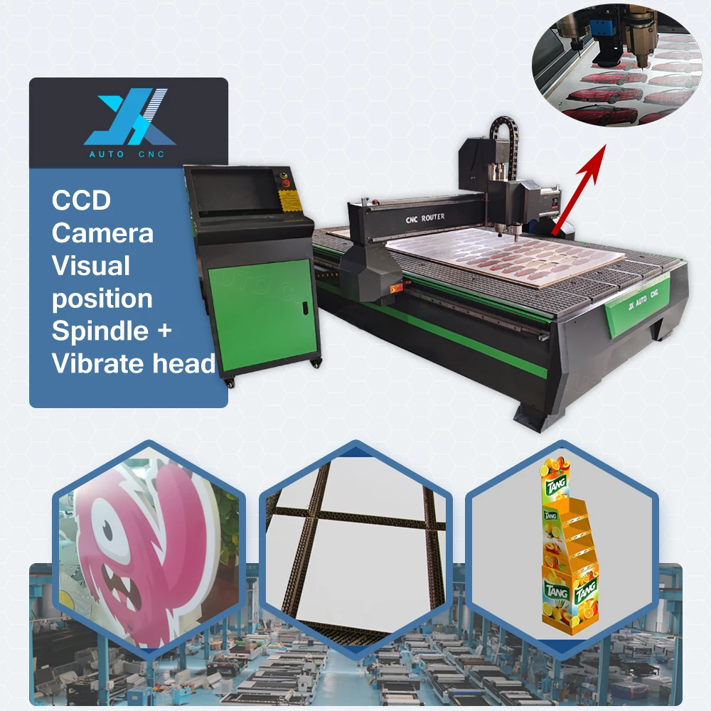 JX AUTO CNC vibrating knife cutting machine with spindle