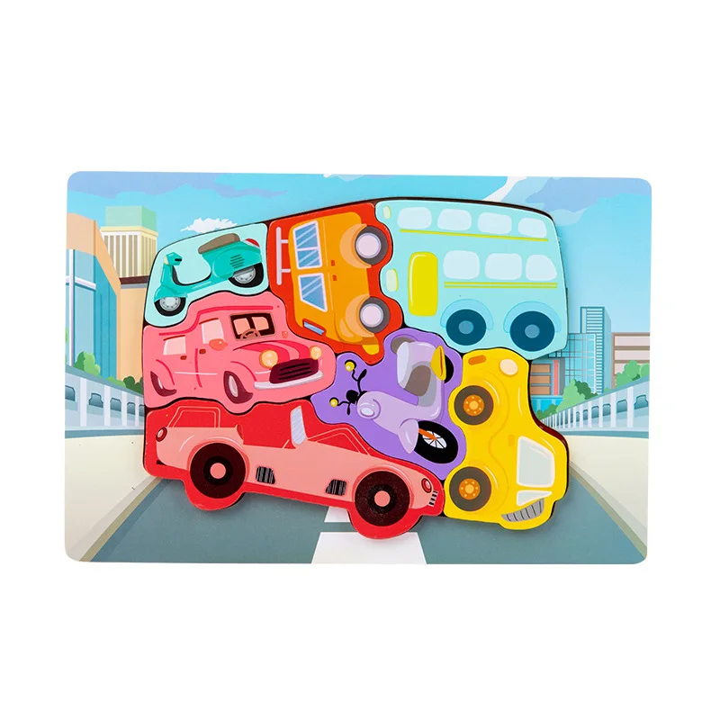 Wooden Puzzles for Toddlers 2-7 Years Old Preschool Educational and Learning Animal Jigsaw Puzzle Toy Gift for Boys and Girls