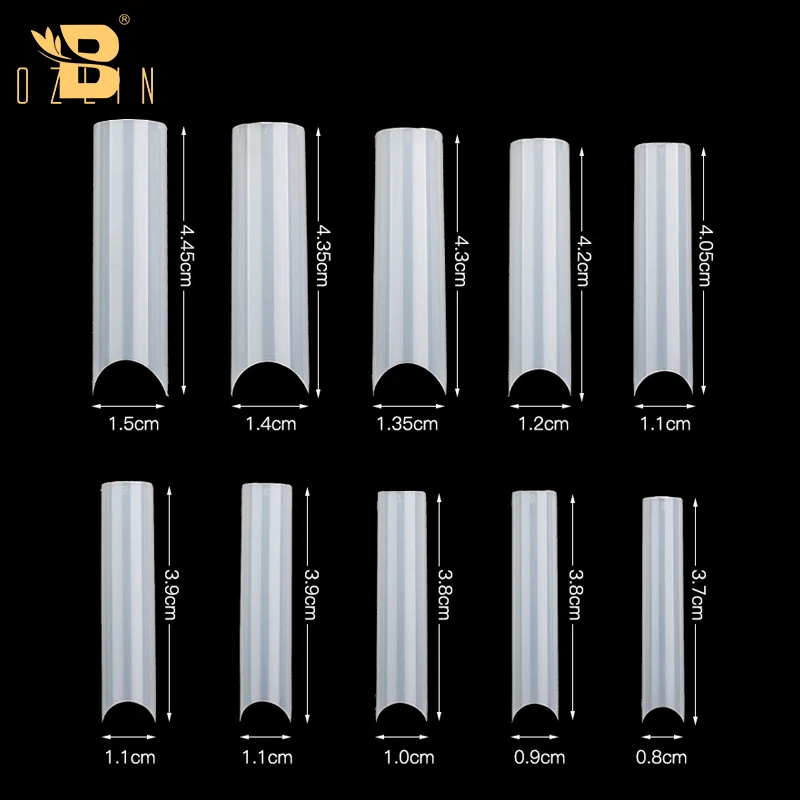  Nail Art Tools 240 PCS Artificial False Tips Half Cover French XXXL