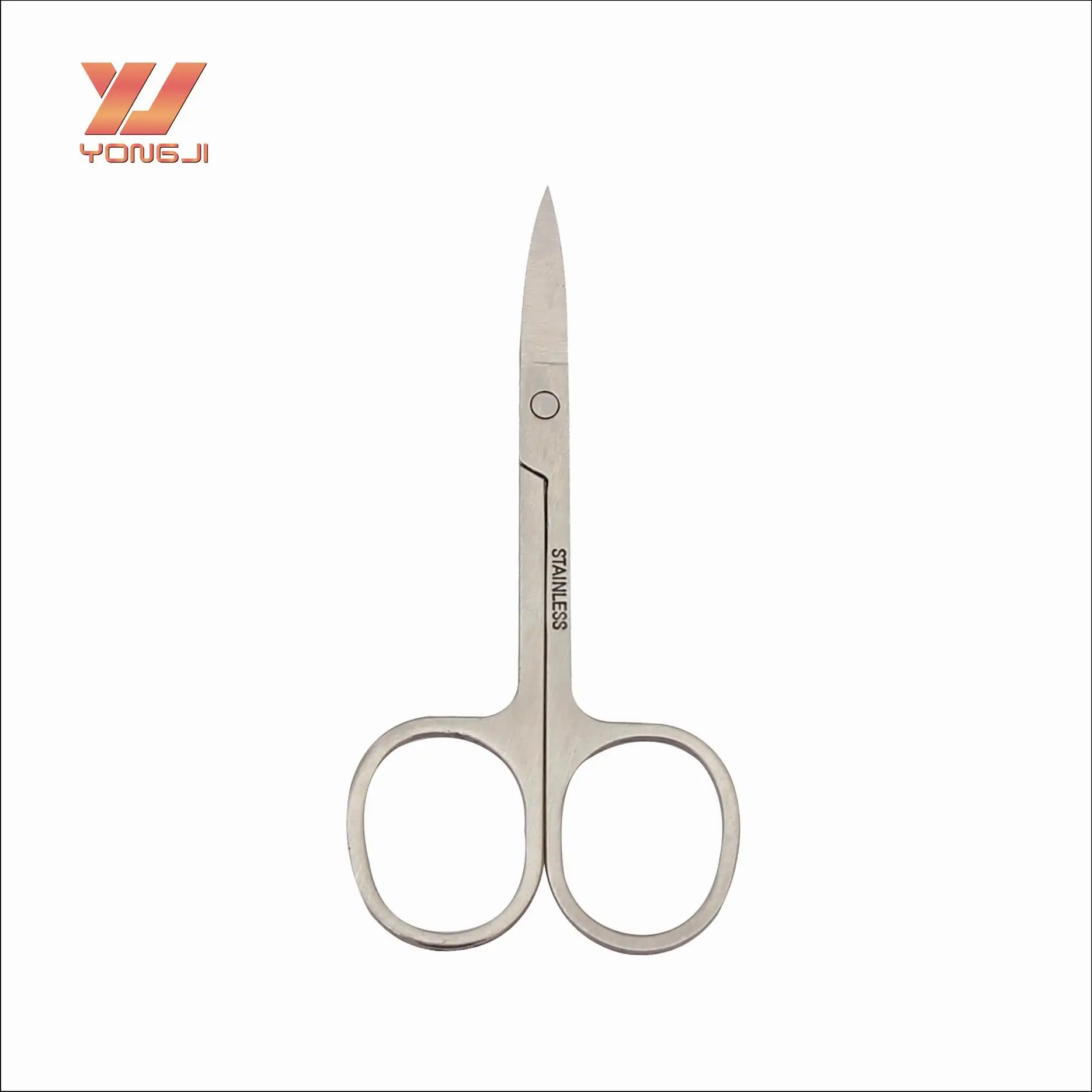 Professional factory scissors for eyebrows stainless steel gold eyebrow scissors
