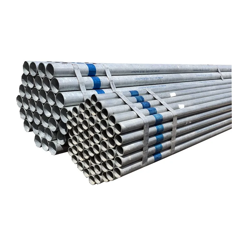 China Factory Inch ASTM A53 BS 1387 MS Pipe Hot Dipped Galvanized Steel tube GI Pipe Pre Galvanised Steel Pipe