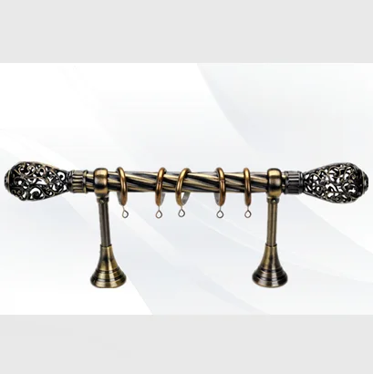 T28 antique brass curtain rod