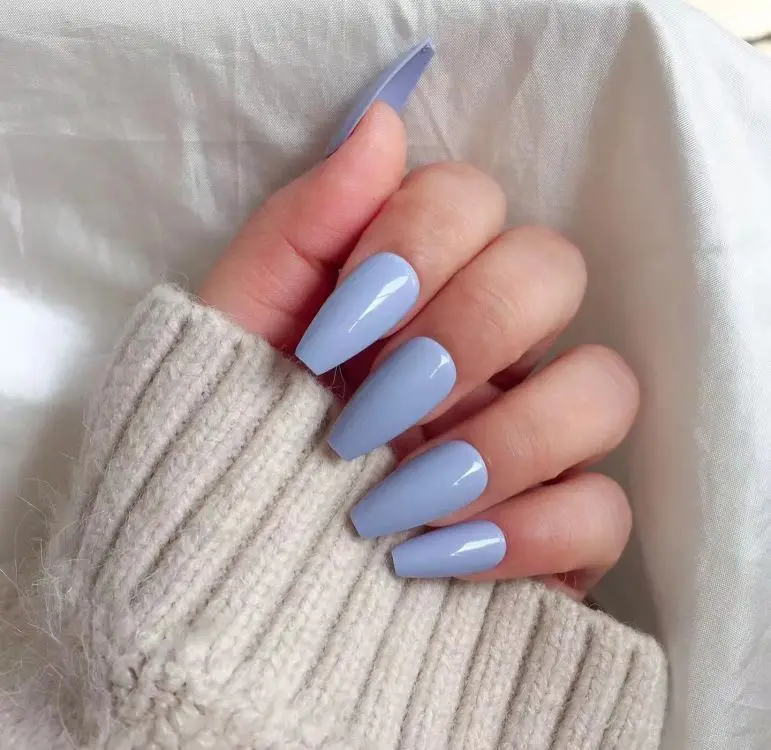 Fashion red paillette false nails coffin long curve artificial nails custom press on nails private label box