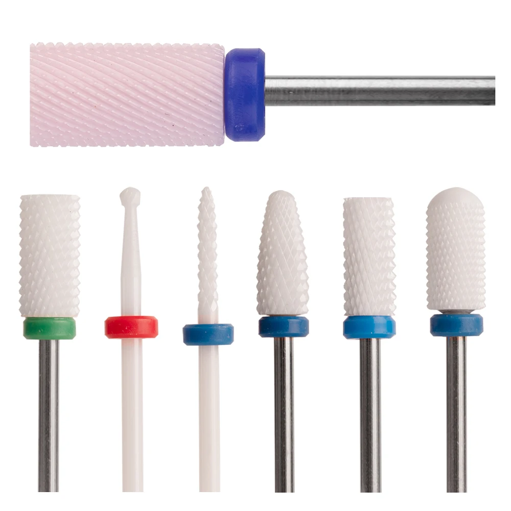 New Professional Manicure Pedicure Nail Polish Tool Burr Tungsten Grinding Ceramic Nail Drill Bit For Nail Drill bit