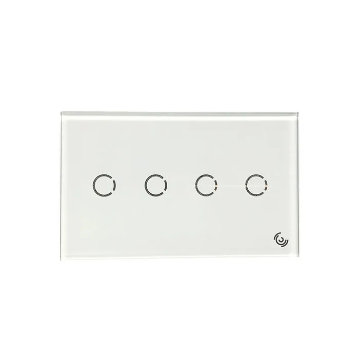 ODM OEM Silk Printed Pattern Tempered Glass Switch Glass Sheet Custom Silk Screen Touch Glass Parts for Wall Switch Control