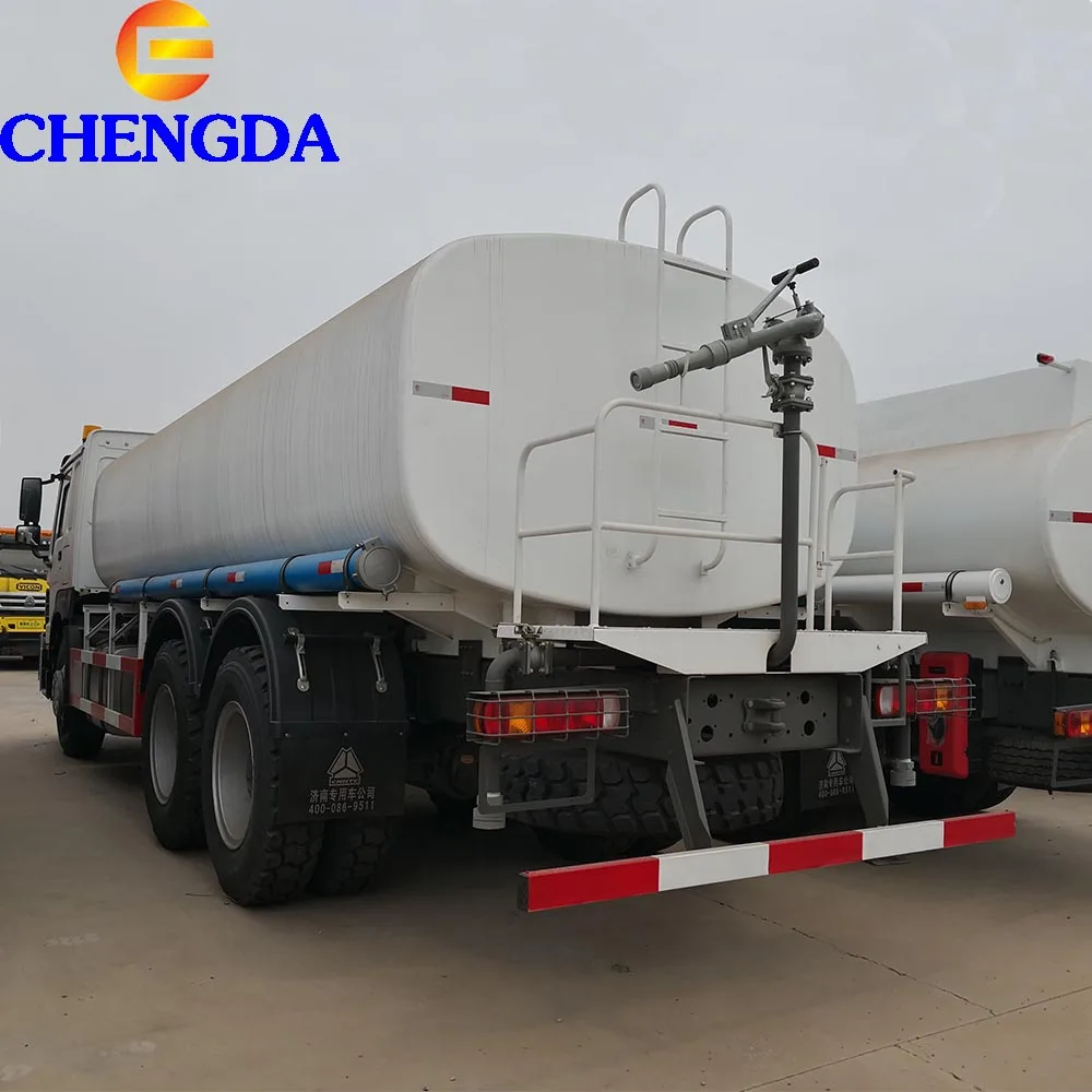 New Sinotruck Howo Water Sprinkle Truck 6x4 20CBM Used Water Tanker Truck