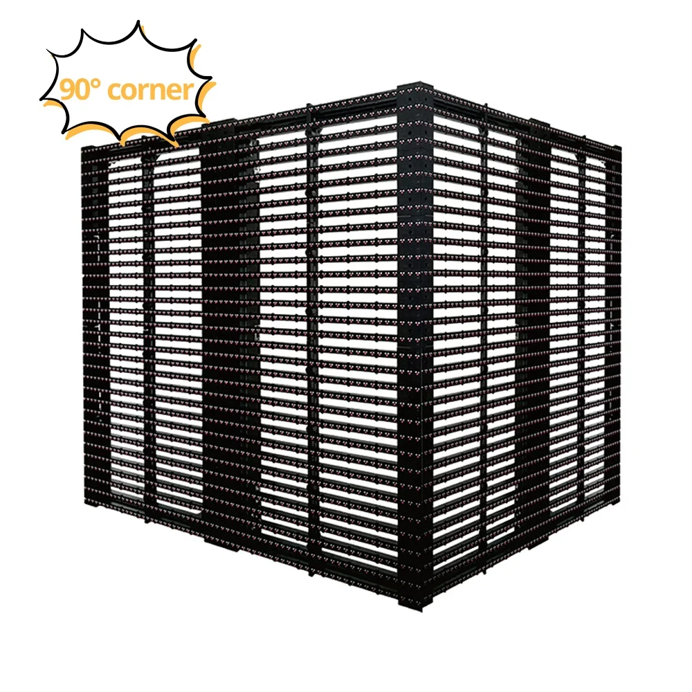 best price building facade screen P16 outdoor led curtain mesh display