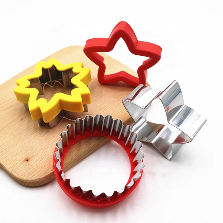 
Metal sandwich cutter for kids stainless steel bread cutter cookie cake mold heart star round shapes 