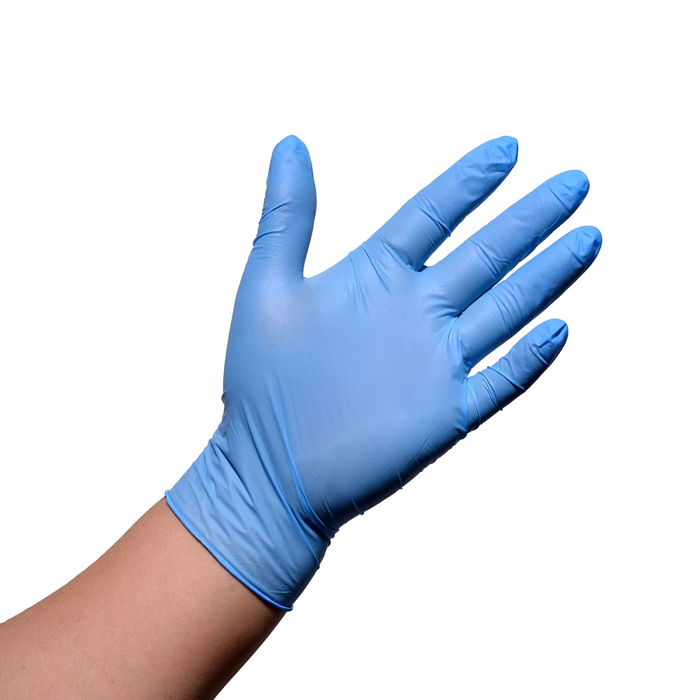 pe plastic vinyl gloves nitrile disposable nonwoven powder free kitchen printed with logo