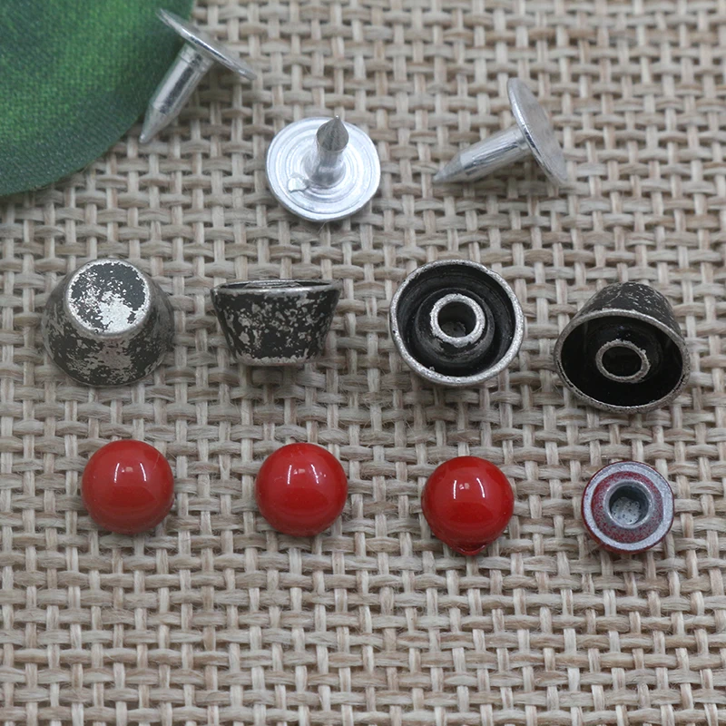 Factory wholesale round shape alloy metal clothing decorative rivets for leather
