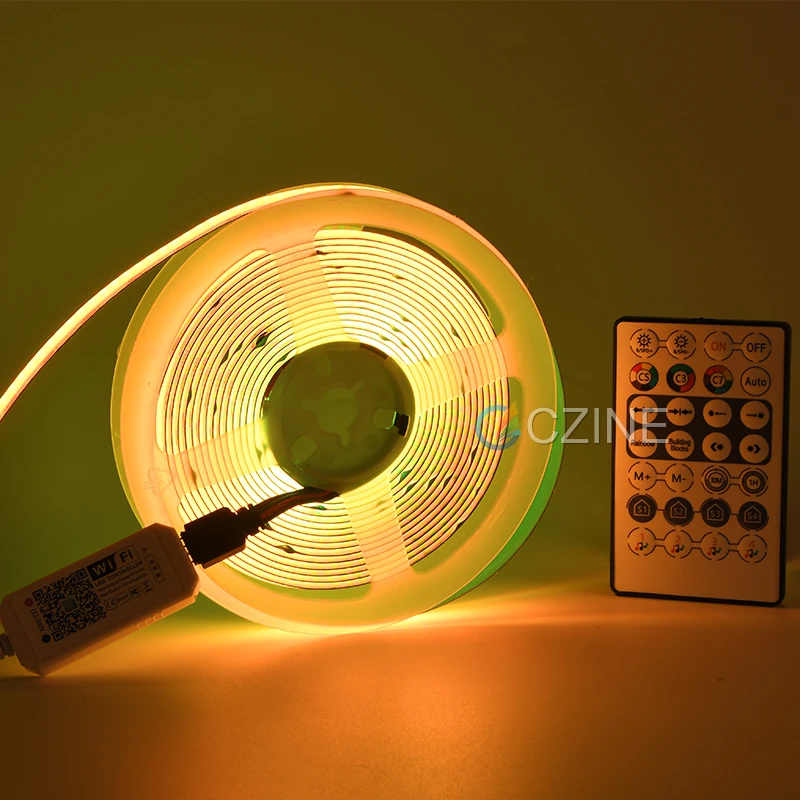 756 Светодиодная лента rgb многоцветная 1903 гибкая 24 В cob комплект светодиодных лент