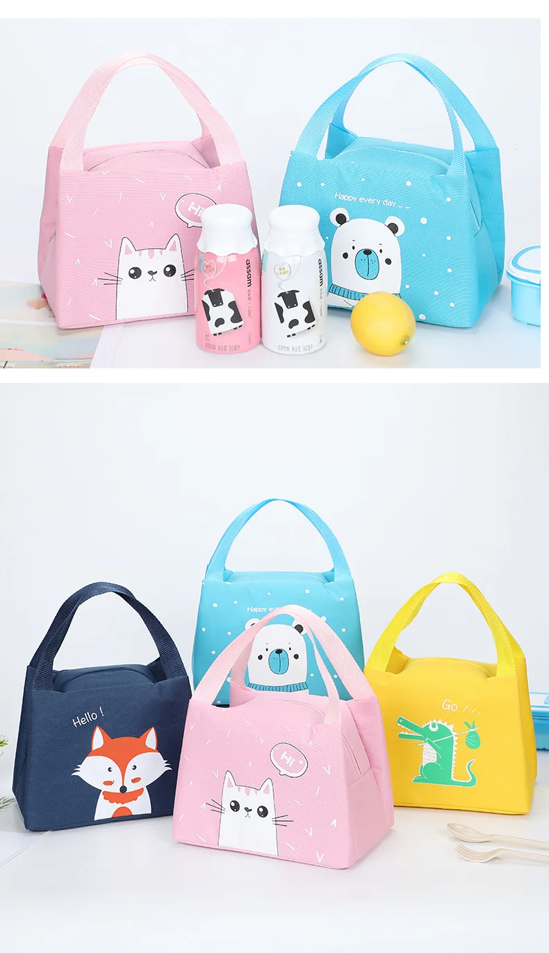 Camino New Lunch Bag Oxford Aluminum Thermal Insulated Lunch Box Keep Warm Cooler Bag