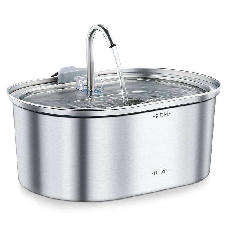 Smart 100% safely 304 Stainless Steel Automatic 3.2 L Pet Dog Cat Water Dispenser Drinking Cat Water Fountain for Pet
