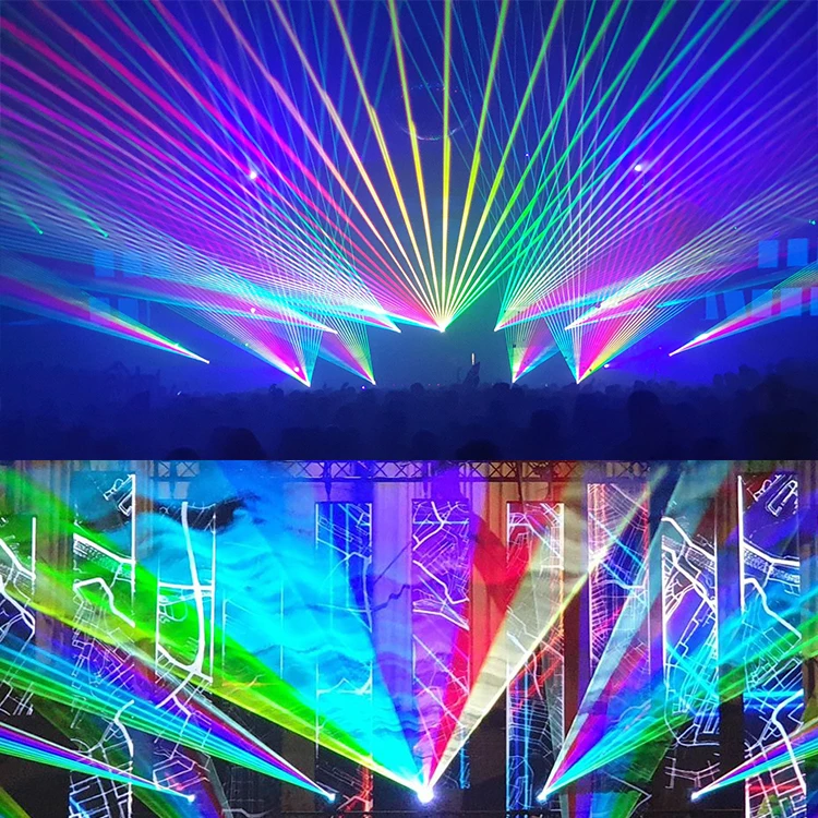  Высокая мощность 5 вт RGB большой лазерный шоу dj вечеринка сценическое