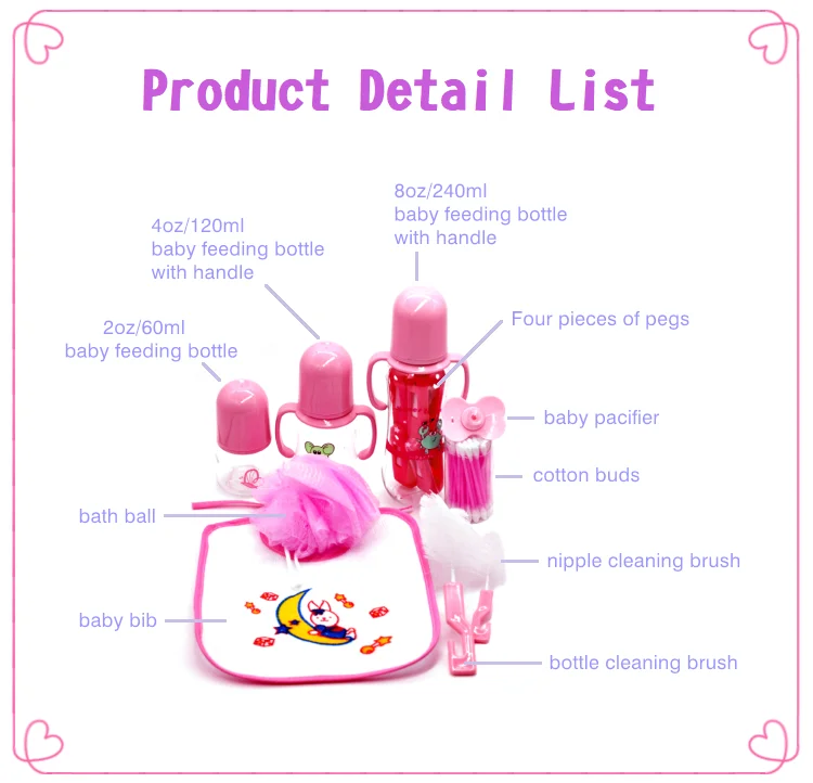 wholesale bulk price newborns nursing bottle suit infant gift set baby feeding bottle set