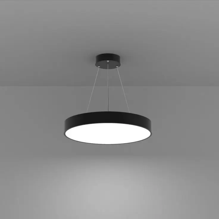 60cm 80cm 100cm diameter round flat led pendant light suspended office ceiling hanging light