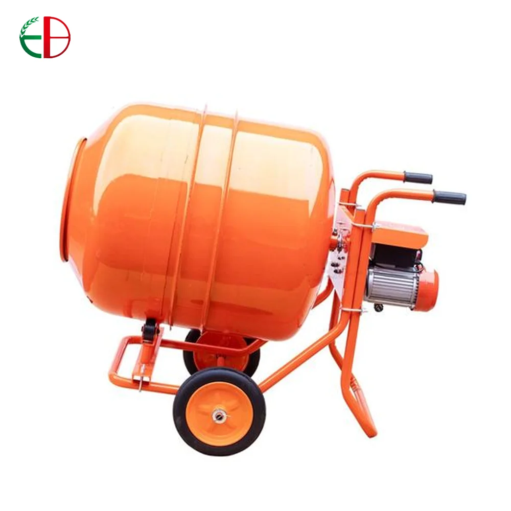 160L small mixer cement mortar mobile mixer hand push drum concrete for construction site