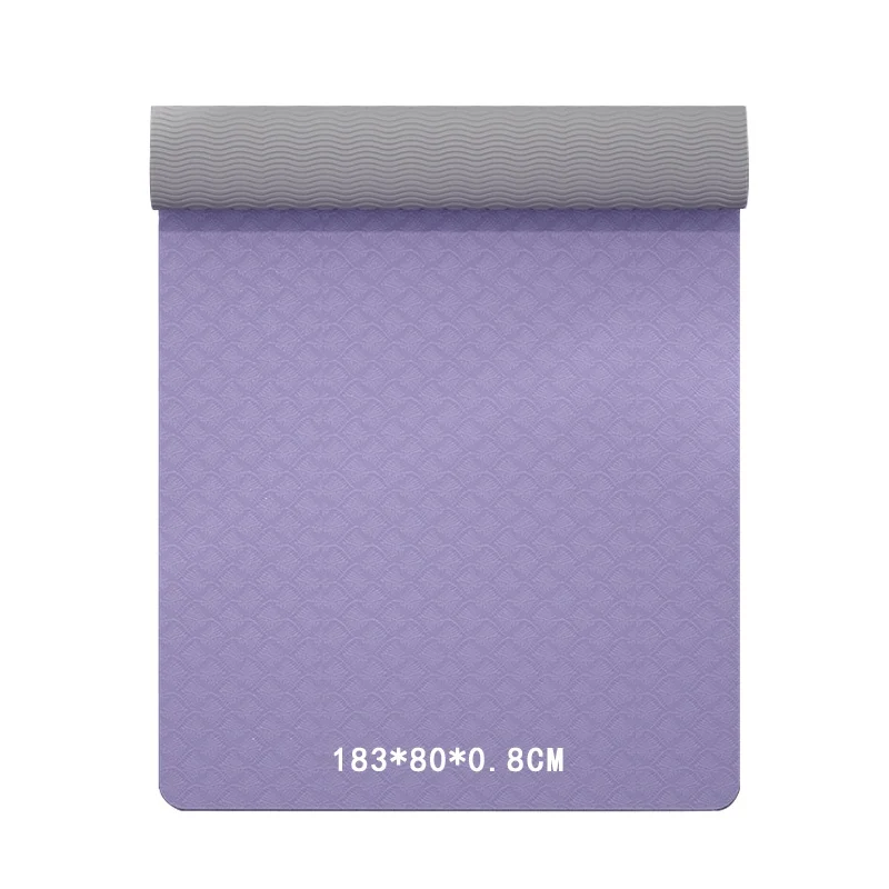 8mm Low Price High Quality  Wholesale Pilates Mat Anti Slip  Fitness Exercise TPE Yoga Mat