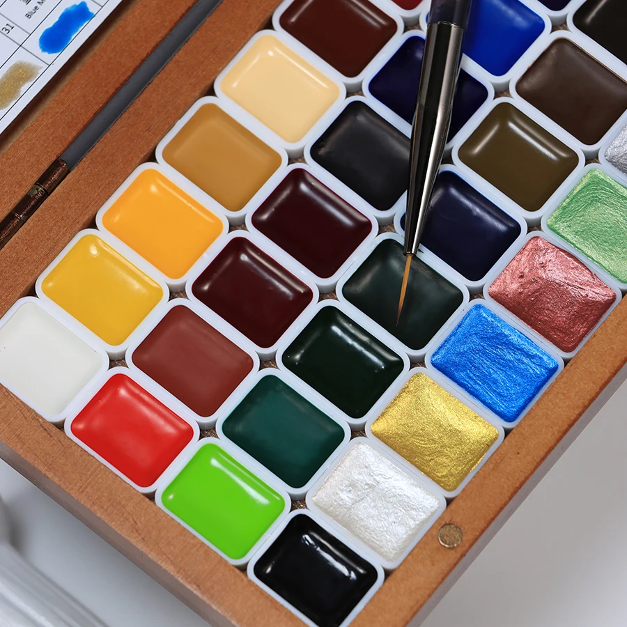Vinimay New Nail Products Sepcial Watercolour Palette 36 Colours Nail Painting UV Gel Nail Gel Color