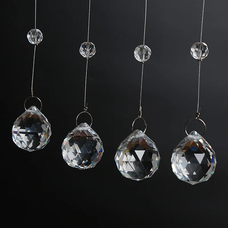 O-X392  Wholesale 100cm Crystal Clear Glass Bead Garland Crystal Hanging Strand Arch Beaded Crystal Curtain for Wedding Party